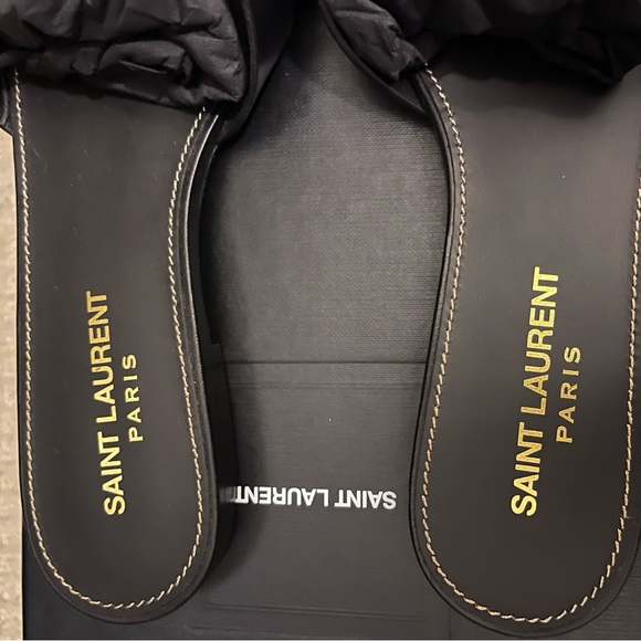 Black Saint Laurent Nu Pied Sandals - Picture 2 of 10